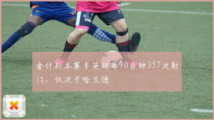 舍什科本赛季英超每90分钟357次射门，仅次于哈兰德